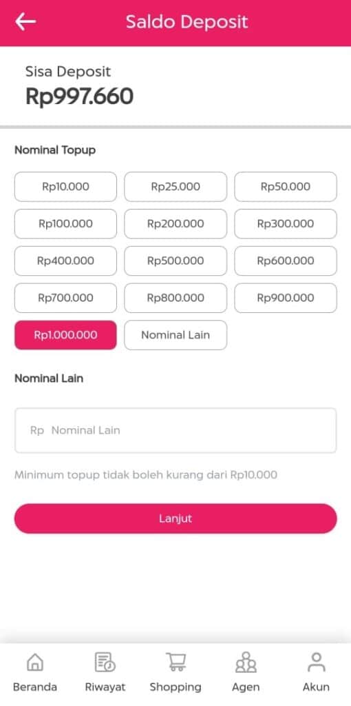 Cara Top Up Saldo Deposit Erfapulsa